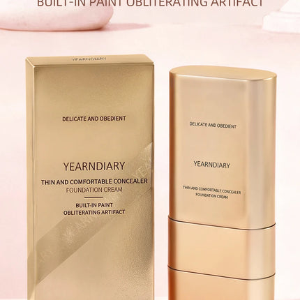 2-in-1 Concealer Foundation Stick - Long-Lasting Full Coverage, Lightweight & Moisturizing, Dual-Ended for Easy Application