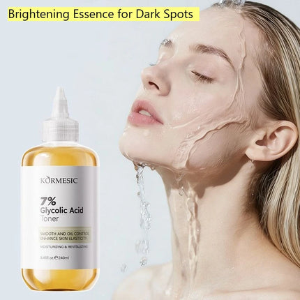 Glycolic Acid Toner 7% Resurfacing Pore Treatment, Brightening Essence for Dark Spots & Rough Texture