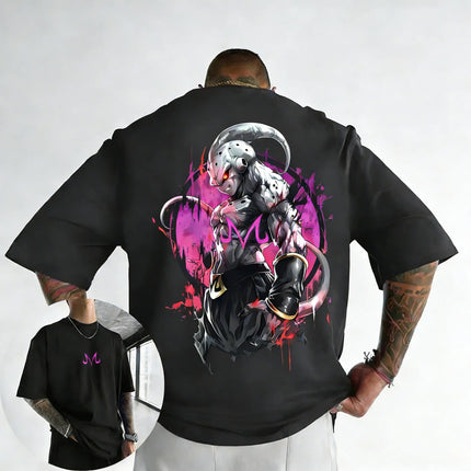 2026 New Dragon Ball Anime T-shirt 2026 Summer New Majin Buu Printed Men's and Women's Trendy Versatile Casual Short Sleeve Top