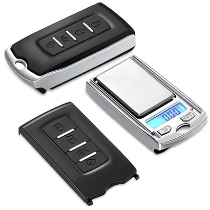 Car Key Shape Mini Digital Pocket Scale 0.01g Precision 100g/200g Portable Electronic Gram Scale LCD