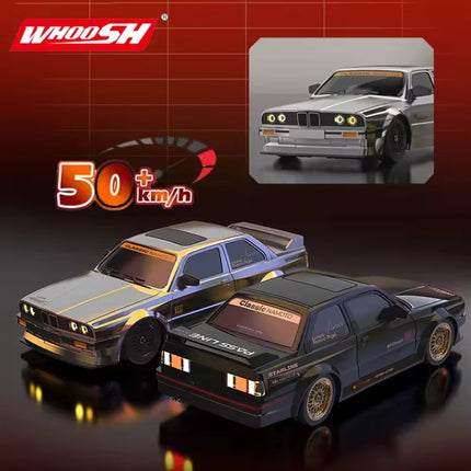 Whoosh E30 Pro Gyro Rc Drift Car 4WD Speed Racer Full Scale Throttle Direction Simulation Model Remote Control Cars