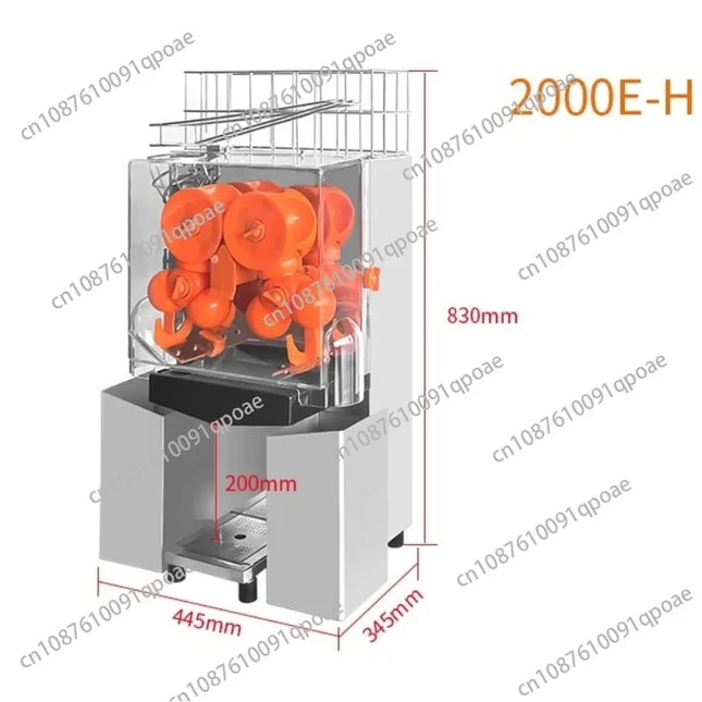 Multifunctional Automatic Orange Juice Extractor Masticating Juicer Stainless Steel Filter 120W Power High Capacity