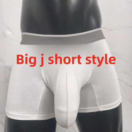 Ultra Men Modal Ice Silk Boxer Briefs Big Pouch Extra Large Bulge Enhancing Breathables Coolings Lightweight Mens Boxers Panties