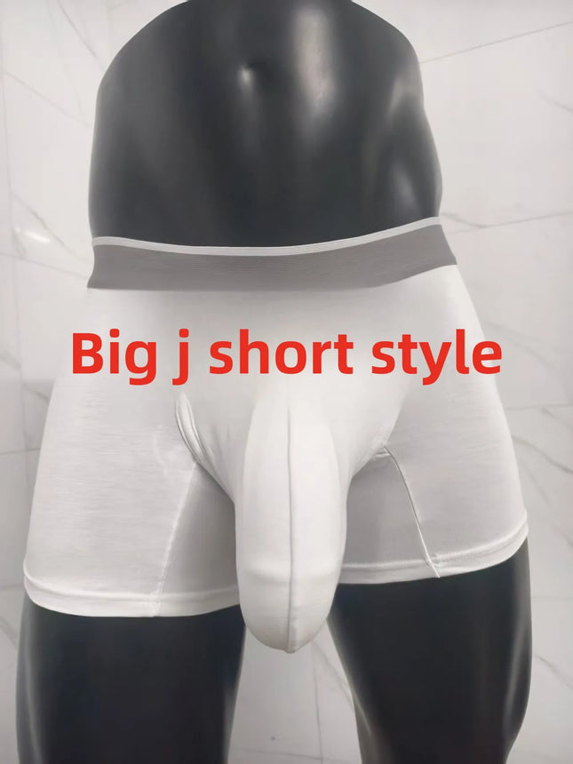 Ultra Men Modal Ice Silk Boxer Briefs Big Pouch Extra Large Bulge Enhancing Breathables Coolings Lightweight Mens Boxers Panties