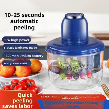 Electric Automatic Grape Peeling Machine Smart Home & Commercial Use Fruit Vegetable Peeler Efficient Kitchen Tool