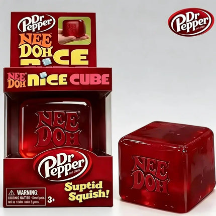 Sensory Squeeze Toy Anti-Stress Glitter Drop / Cube Fidget Tool For Anxiety Relief & Focus - Durable & Soft Hand Exerciser