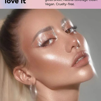 Pink Glitter Setting Powder 4 Color Long Lasting Oil Control Pearlescent Natural Face Matte Shimmer Loose Powder Makeup Cosmetic