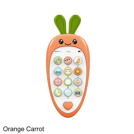 Nori Baby Cartoon Simulation Mobile Phone Toy with Teether Infant Early Educational Music Toy