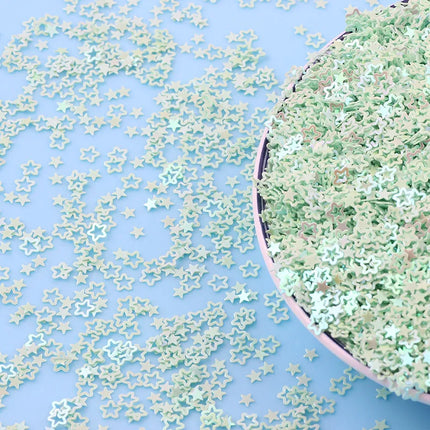 4mm 20g Stars Flower Glittering Sequins Paillettes Sprinkles For Slime Additives DIY Slime Accessories Filler Wedding Nail Art