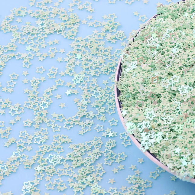 4mm 20g Stars Flower Glittering Sequins Paillettes Sprinkles For Slime Additives DIY Slime Accessories Filler Wedding Nail Art