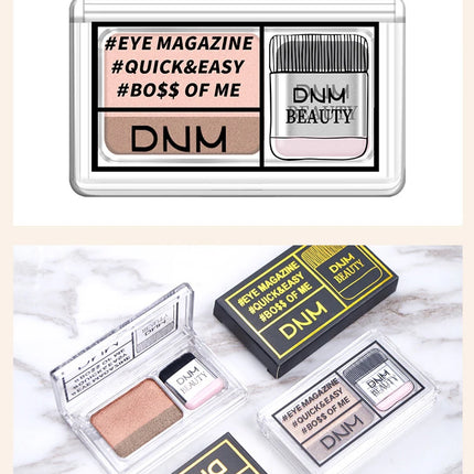 Two-color Matte Eye Shadow Double Small Box Lazy Eye Shadow  Easy to Carry Eyeshadow Tray Professional Women's Cosmetics
