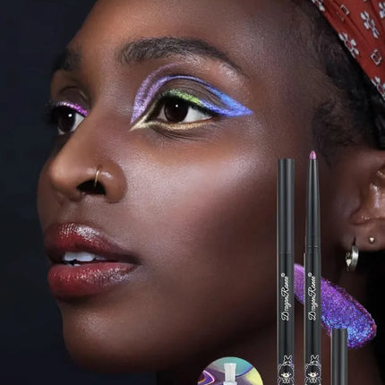 Chameleon Eyeliner Gel Pen Waterproof Shiny Chrome Eye Shadow Liner Pencil Glitter Pearl Green Gold Lying Silkworm Eyes Makeup