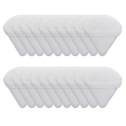 10/20Pcs Triangle Velvet Powder Puff Pizza Flours Mini Face Makeup sponge Cosmetics Washable Lightweight Makeup Tool