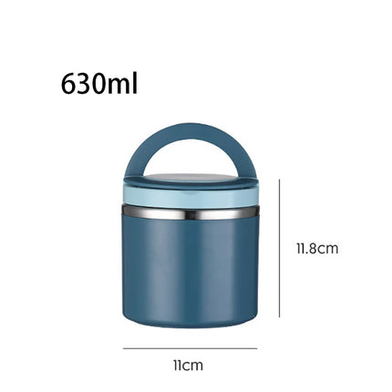 630/1000ml Food Thermal Jar Insulated Soup Cup Thermos Containers Stainless Steel Lunch Box Thermo Keep Hot for School Children