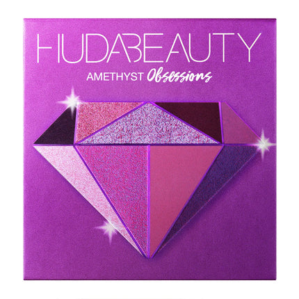 Huda Beauty 9 Color Palette Diamond Amethyst Ruby Red Gold Eye Shadow Pallete Matte Shimmer Eyeshadow Palette Glitter Makeup