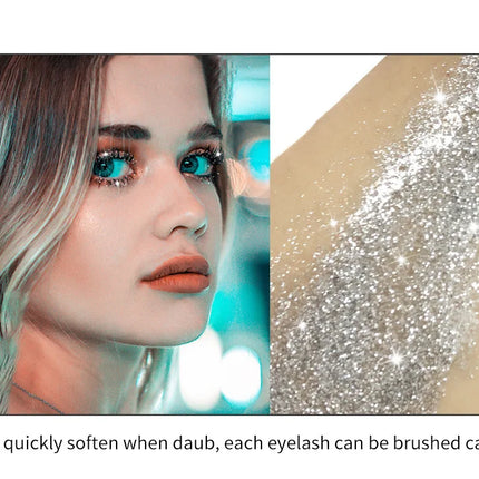NICEFACE Diamond Twinkle Mascara with Shining Particles Quick Drying Film Forming Sparkling Diamond-like Dazzling