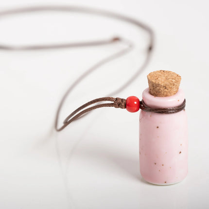 Ceramic bottle Necklaces Pendants Wholesale For Women Ladies Gift Necklace Retro Accessory Jewelry #Z600