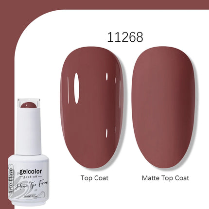 Arte Clavo TPO FREE HEMA FREE Gel Nail Polish UV Multi Use Semi Permanent Soak Off Autumn Winter Nail Art Hybrid Varnish 15ml