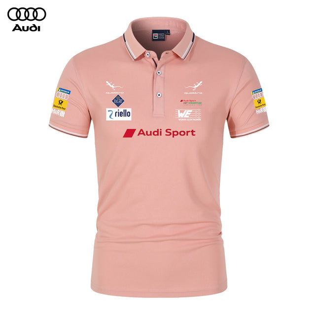 Audi Motorsport Racing Team Polo Shirts, T-Shirts, Collarless Casual T-Shirts, Men's and Women's Daily Casual Polo Shirts
