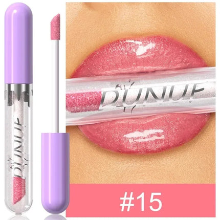 1pc Metallic Liquid Lipstick Long Lasting Glitter Lip Glaze Waterproof Moisturize Brown Lip Tint Shiny Shimmer Lipgloss Makeup