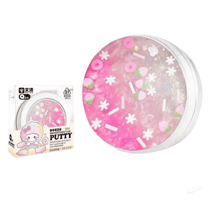 Crystal Clear Non-newtonian Liquid Clay Transparent Colorful Non Stick Hand Crystal Mud Non-Toxic Stretchy Liquid Crystal Slime