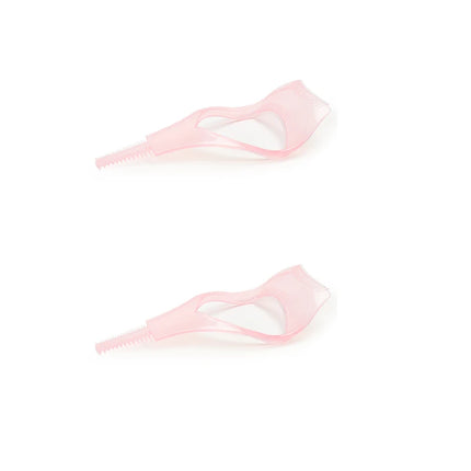 3 in 1 Mascara Applicator Template with Eyelash Curler Guard and Case, Eyeliner Holder, Eyelash Aid, Eyebrow Drawing Tool