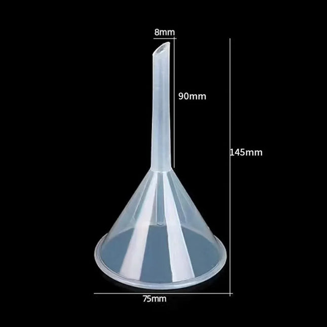 1/3Pcs Practical Clear Plastic Funnel Set Lab PP Funnels Filling Tool Filling Small Bottles Packing Tool Kitchen novel utensils