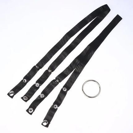Adjustable Elastic Belt Male Chastity Cage with Scrotum Ring Adult Sex Toy Penis Ring Cage Underwear Rope Auxiliary Belt Device