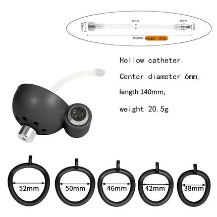 ABS Male Chastity Cage with Urethral Sounds Anti Pinch Hidden Lock Invisible Kit for Adult Men Fetish Play Cock Cage BDSM Device