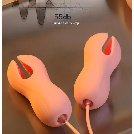 Electric Wearable Nipple Clip Vibrator G-spot Massage Stimulator Erotic Tease Nipple Breast Masturbator  Female Adult Sex Produc