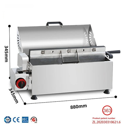 Portable LPG Gas Egg Waffle Maker Commercial Street Stall Snack Machine Non-stick Bubble Egg Puff Cake Baking Equipment