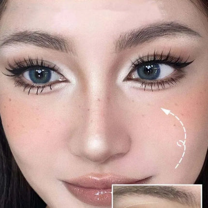 Two Color Highlight & Eye Shadow Powder Delicate, Natural, Lightweight, Matte Finish Eyeshadow Soft Focus Makeup Brightening