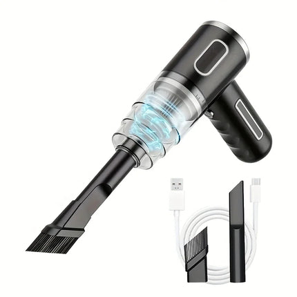 Portable Car Vacuum Cleaner, 3500Pa Suction Power, Handheld Design, USB Rechargeable, Suitable for Cleaning Cars and Homes