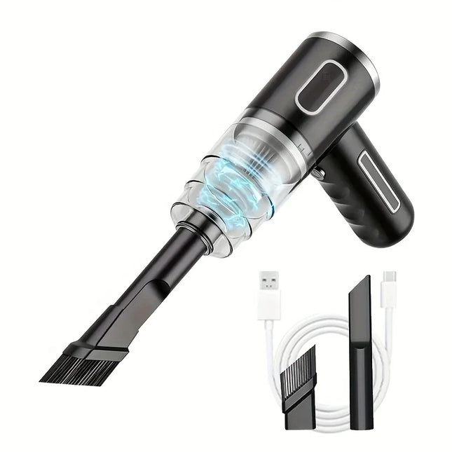 Portable Car Vacuum Cleaner, 3500Pa Suction Power, Handheld Design, USB Rechargeable, Suitable for Cleaning Cars and Homes