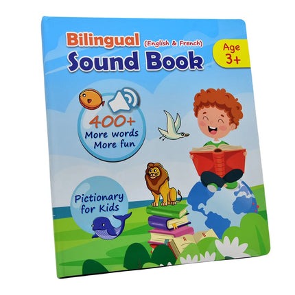 French English Bilingual Sound Book Learning Machine Touch Electronic Books French English Kids E Book Talking Educational Toy