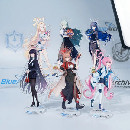 Blue Archive Anime 15cm Acrylic Stand Keychain Misono Mika Takanashi Hoshino Hayase Yuuka Sunaookami Shiroko Desk Decor Gift