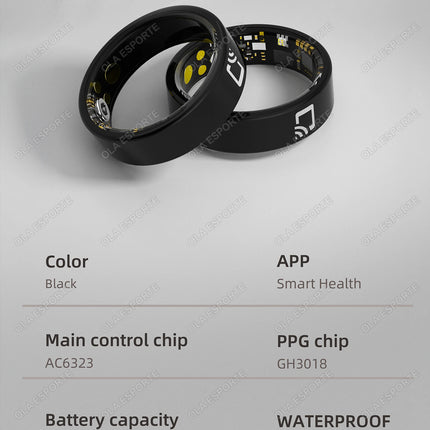 For Android iOS 2025 Smart Ring NFC Heart Rate Blood Oxygen Multi-Sport Monitor 5ATM Waterproof Ceramic SmartRing Women Men New