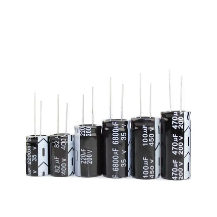 10V 16V 25V 35V 50V 63V 100V DIP Aluminum Electrolytic Capacitor 10UF 22UF 47UF 100UF 220UF 330UF 470UF 680UF 1000UF 2200UF4700