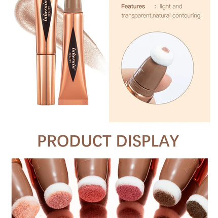 Multi-use Stick Bronzer Blusher Beauty Highlighter Blush Liquid Face Bronzer Natural Contouring Wand Stick Applicator Makeup