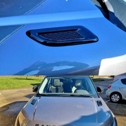 2Pcs/Set Car Exterior Hood Air Vent Outlet Wing Cover Trim for Land Rover Range Rover Sport Evoque Discovery 4 Freelander 2