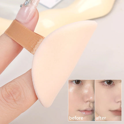 1-20pcs High-Density Flocked Cushion Powder Puff Soft Professional Round Rectangular Shape Foundation Sponge Puff Makeup Puffs