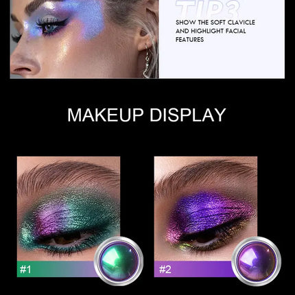 High-Pigmented MultiChrome Eyeshadow Powder MultiChrome Shifting Pigments Duochrome Chameleon Eyeshadow Infinite Chrome Powder