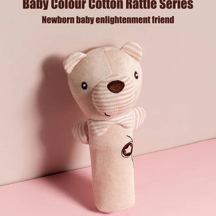 1PCS 0-6 months Baby Hand Shaker Newborn Comfort Toy Baby 0-1 Year Old Toy Baby Stick and Round Rattle