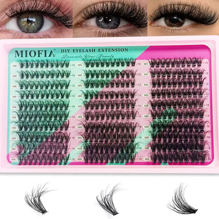 5D Fluffy Cluster Lashes 30D-150D Thick Individual Eyelash Clusters 10-18mm Natural Look Reusable DIY Eyelash Extensions