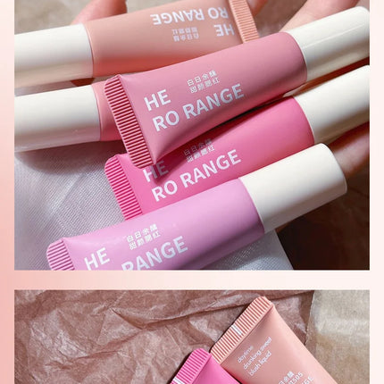 Monochrome Liquid Blusher Lightweight Color Rendering Natural Brighten Matte Rouge Blush Waterproof Facial Contouring Cosmetics