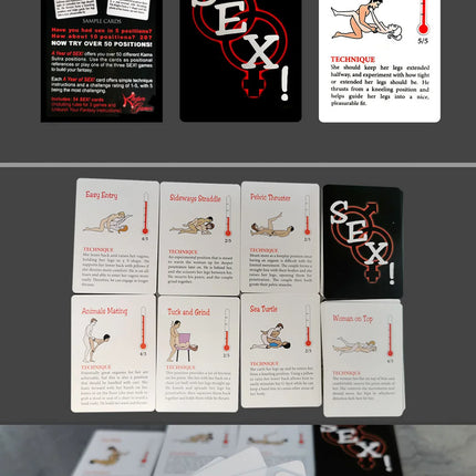 English Sexual Position Cards Role Playing Adult Games Bedroom Commands A Year Of Sex Toys For Couples 18+ Erotic Products
