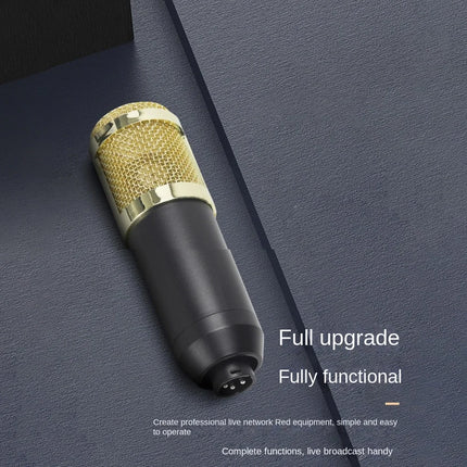 Professional BM800 Condenser Microphone Kit V8Sound Card Set Audio Mixer Live Podcast Equipment Bundle Streaming AudioSmartphone