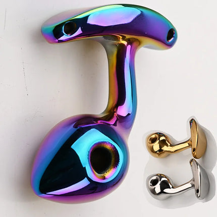 304 Stainless Steel Anal Sex Toys,Metal Curved Anus Butt Plugs,Weighty Analplug Buttplug Butplug,Wearable Prostate Massage