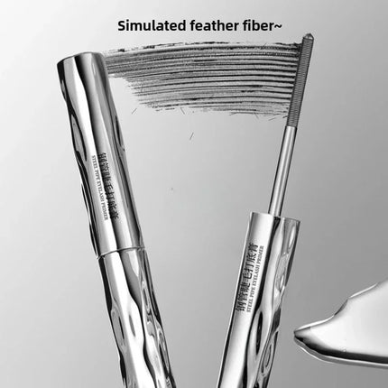 Waterproof Silk Fiber Mascara Metal Iron Lashes Black Long Curling Non-clumping Eyelash Extensions Cosmetic Makeup for Eyes