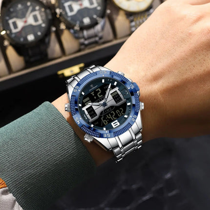POEDAGAR Luxury Man Digital Watch Alarm Luminous LED Week Date Sports Quartz Men Watch Fashion Military Electronic Men's Watches